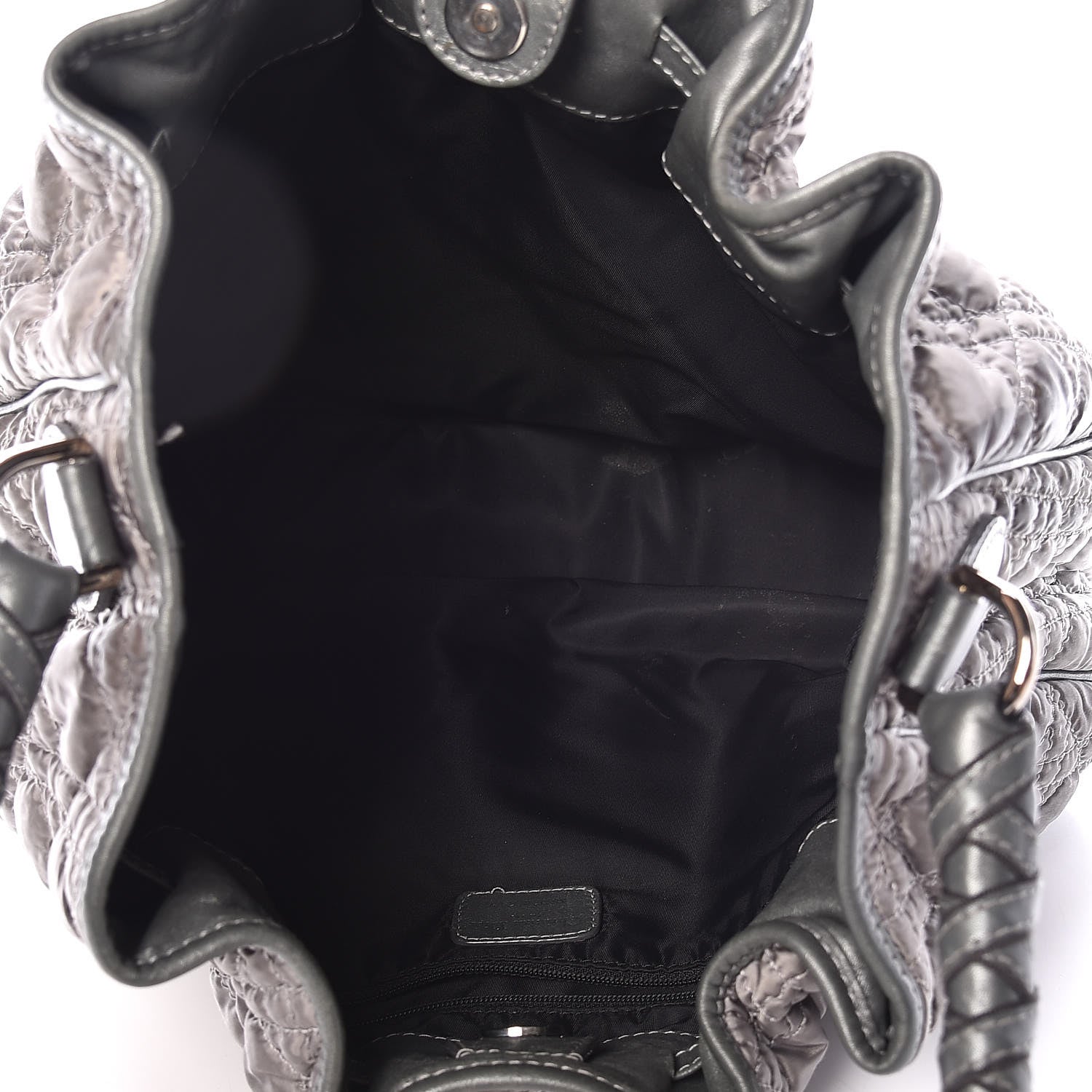 Christian Dior Nylon Cannage Tote Gray 5 of 18