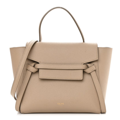 Celine Grained Calfskin Nano Belt Bag Light Taupe 1 of 21