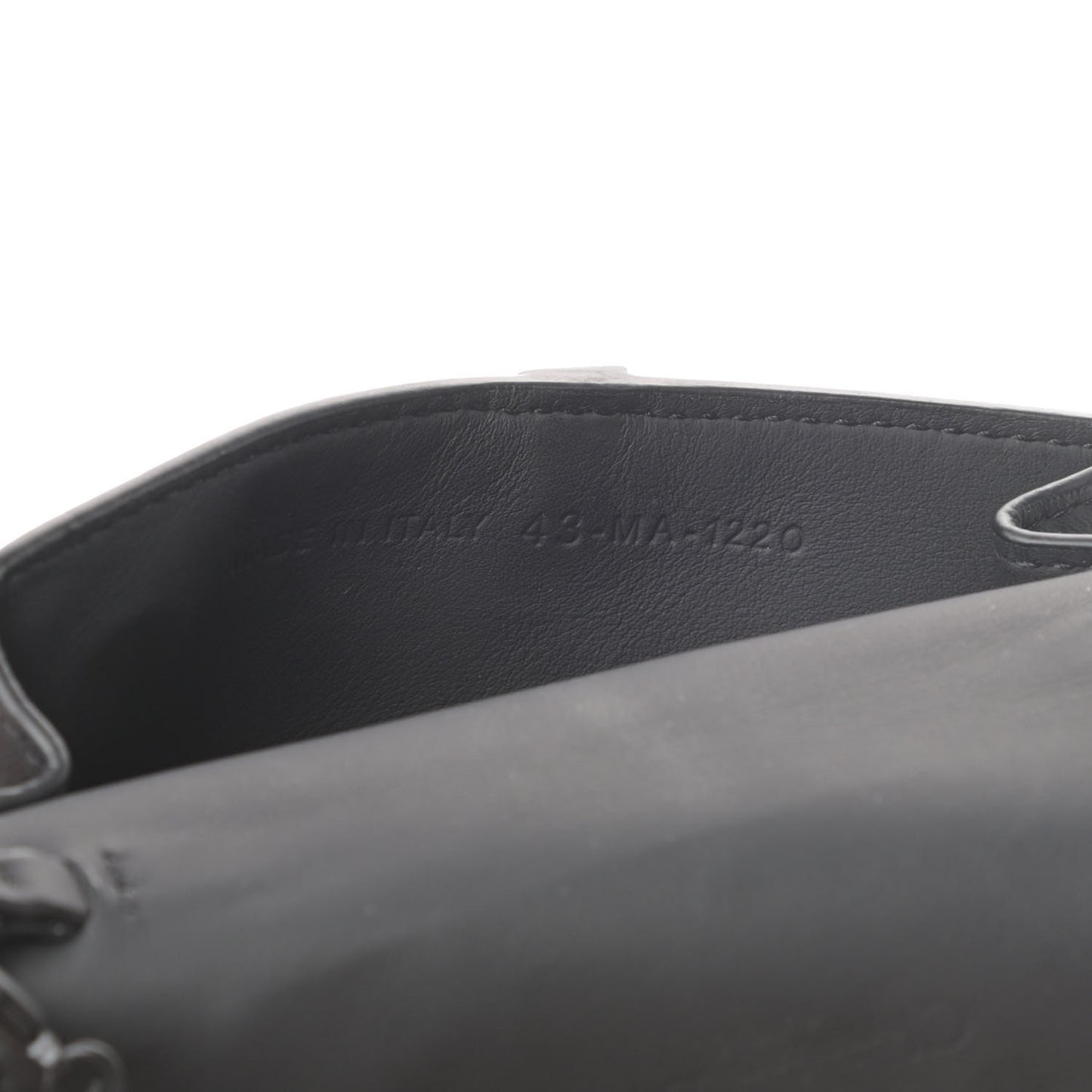Ultra Matte Calfskin Nano Saddle Chain Pouch Black