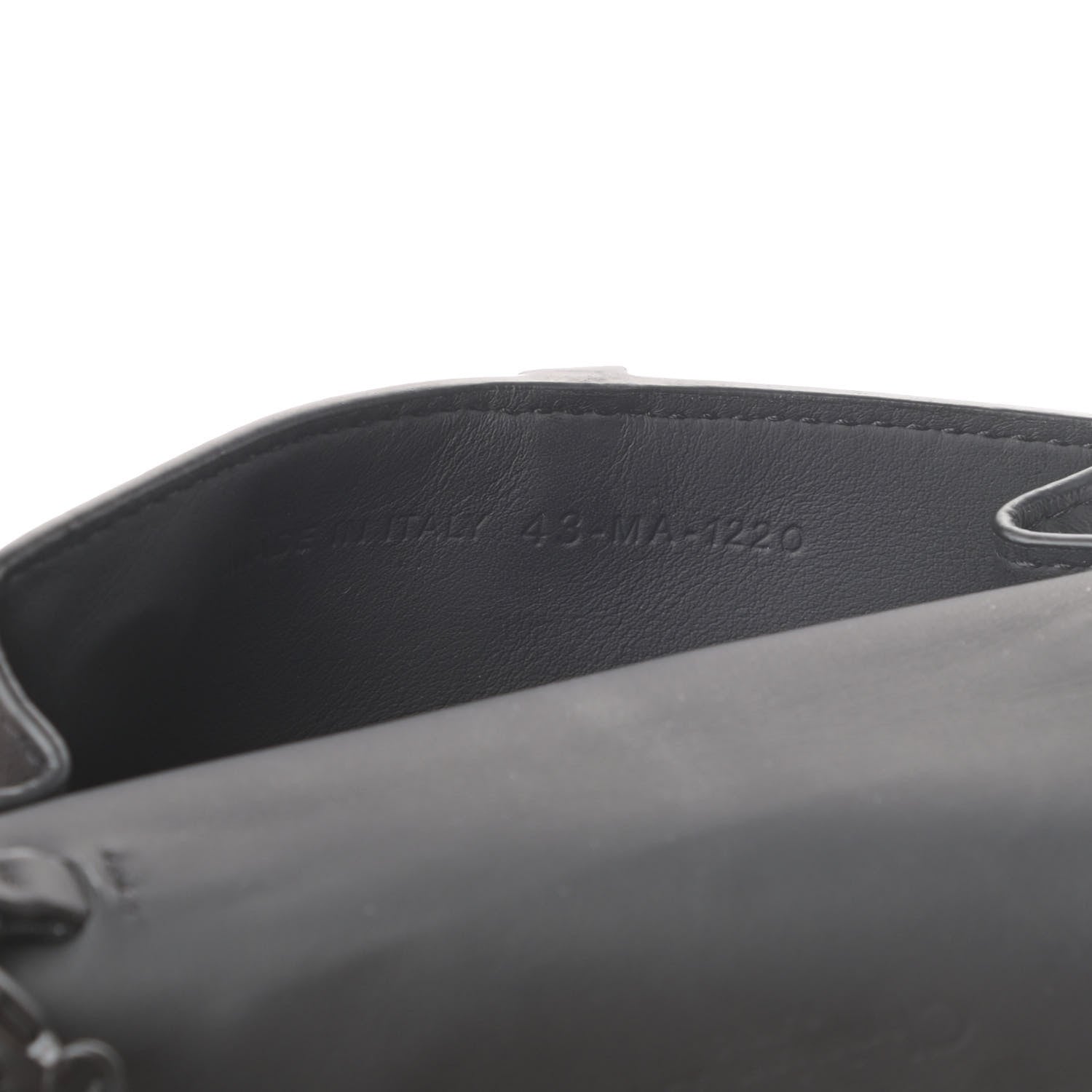 Christian Dior Ultra Matte Calfskin Nano Saddle Chain Pouch Black 7 of 7