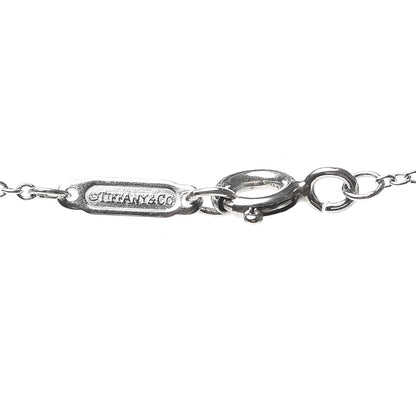 Tiffany Sterling Silver Diamond Large Daisy Key Pendant Link Necklace 5 of 5