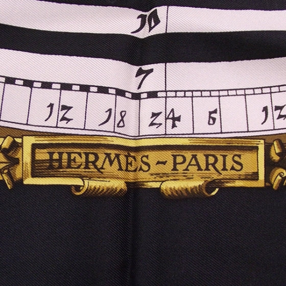 Silk Astrology Scarf Navy Bleu