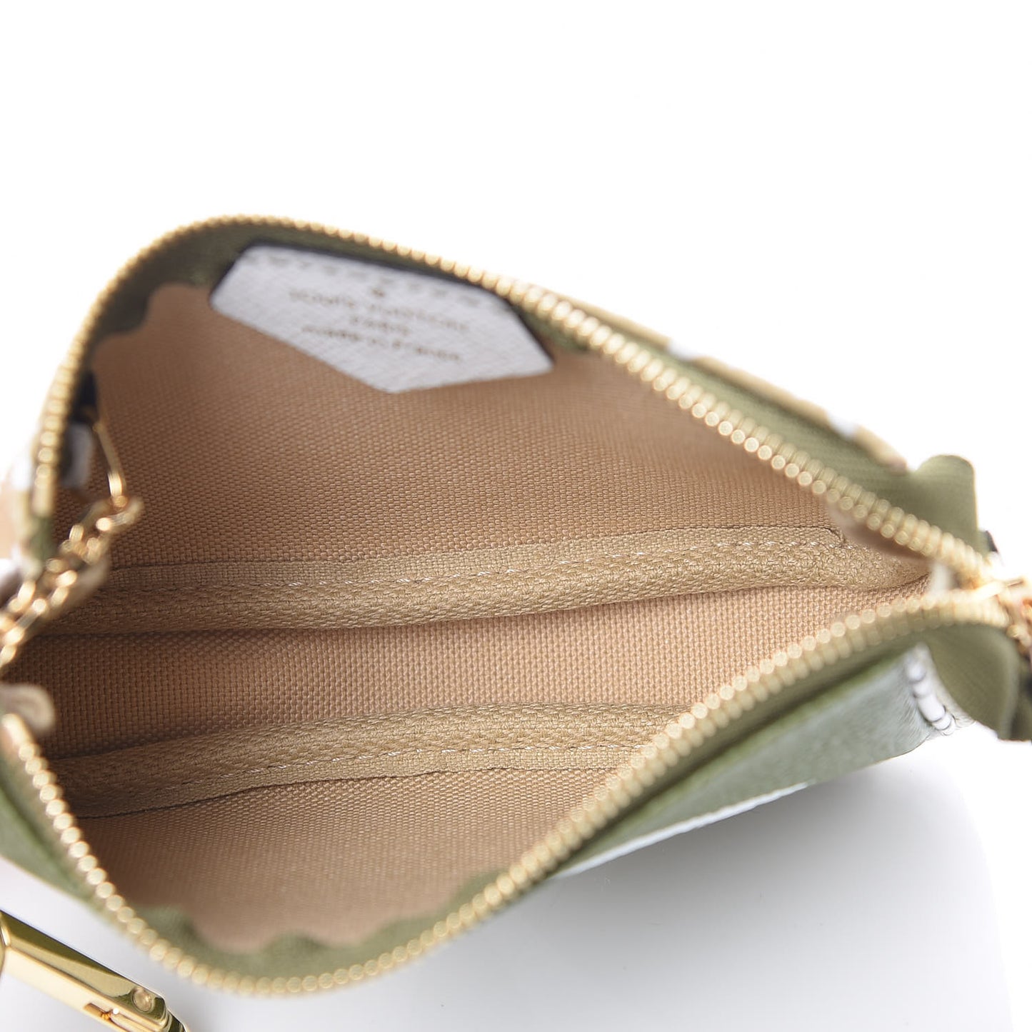 Monogram Giant Micro Pochette Accessories Kaki White