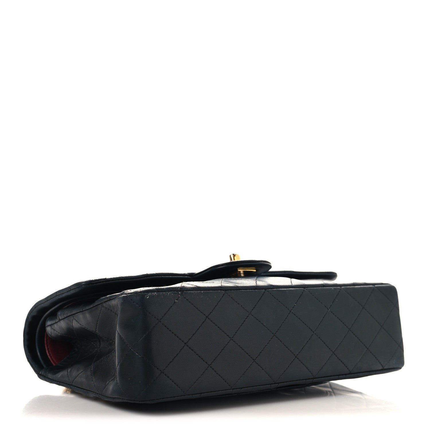 Chanel Lambskin Quilted Medium Double Flap Navy 4 of 9