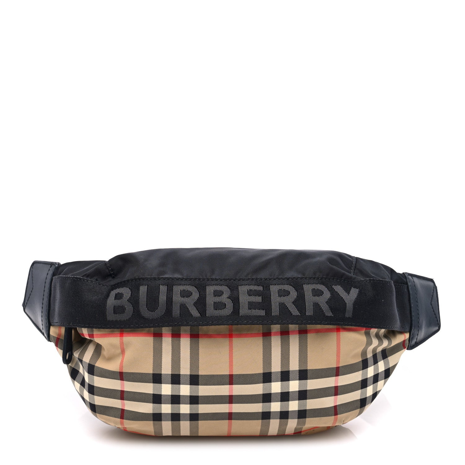Burberry Nylon Vintage Check Sonny Bum Bag Archive Beige Black 1 of 11
