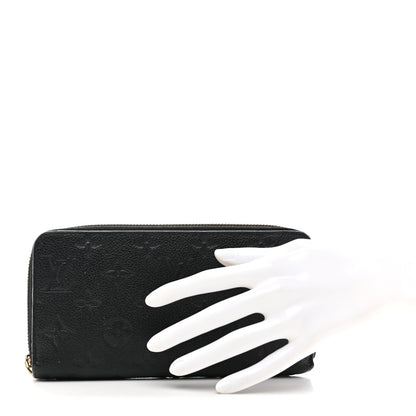 Louis Vuitton Empreinte Zippy Wallet Black Black 2 of 8