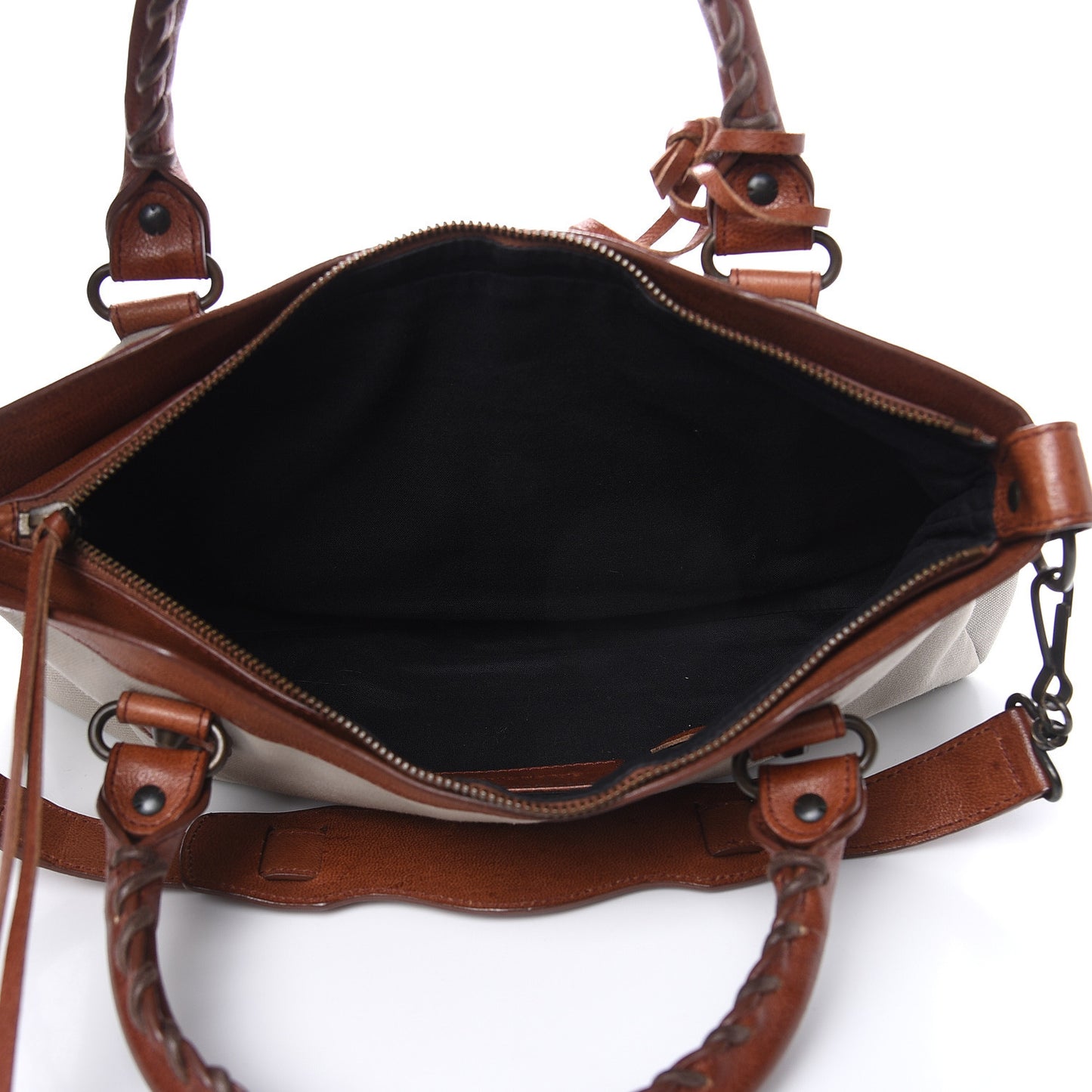 Agneau Canvas Classic Hardware First Brown
