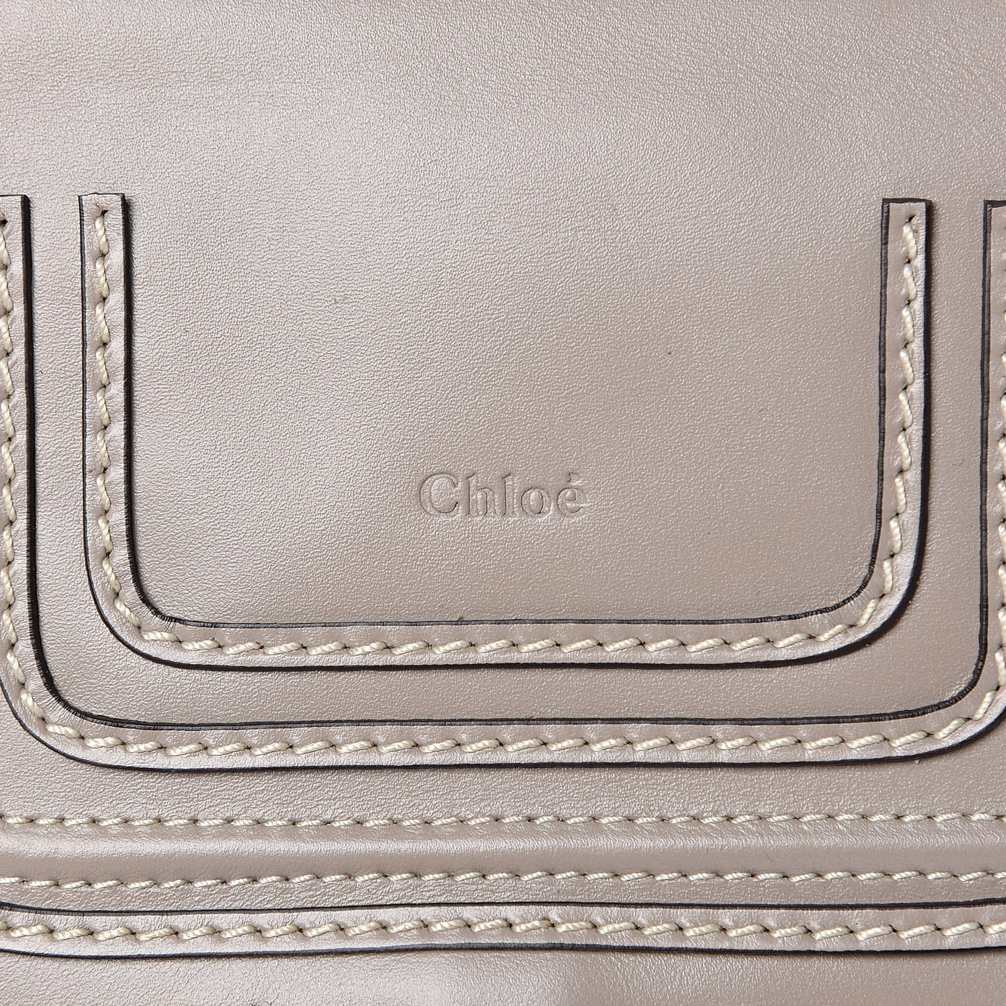 Shiny Calfskin Small Marcie Saddle Shoulder Bag Motty Grey