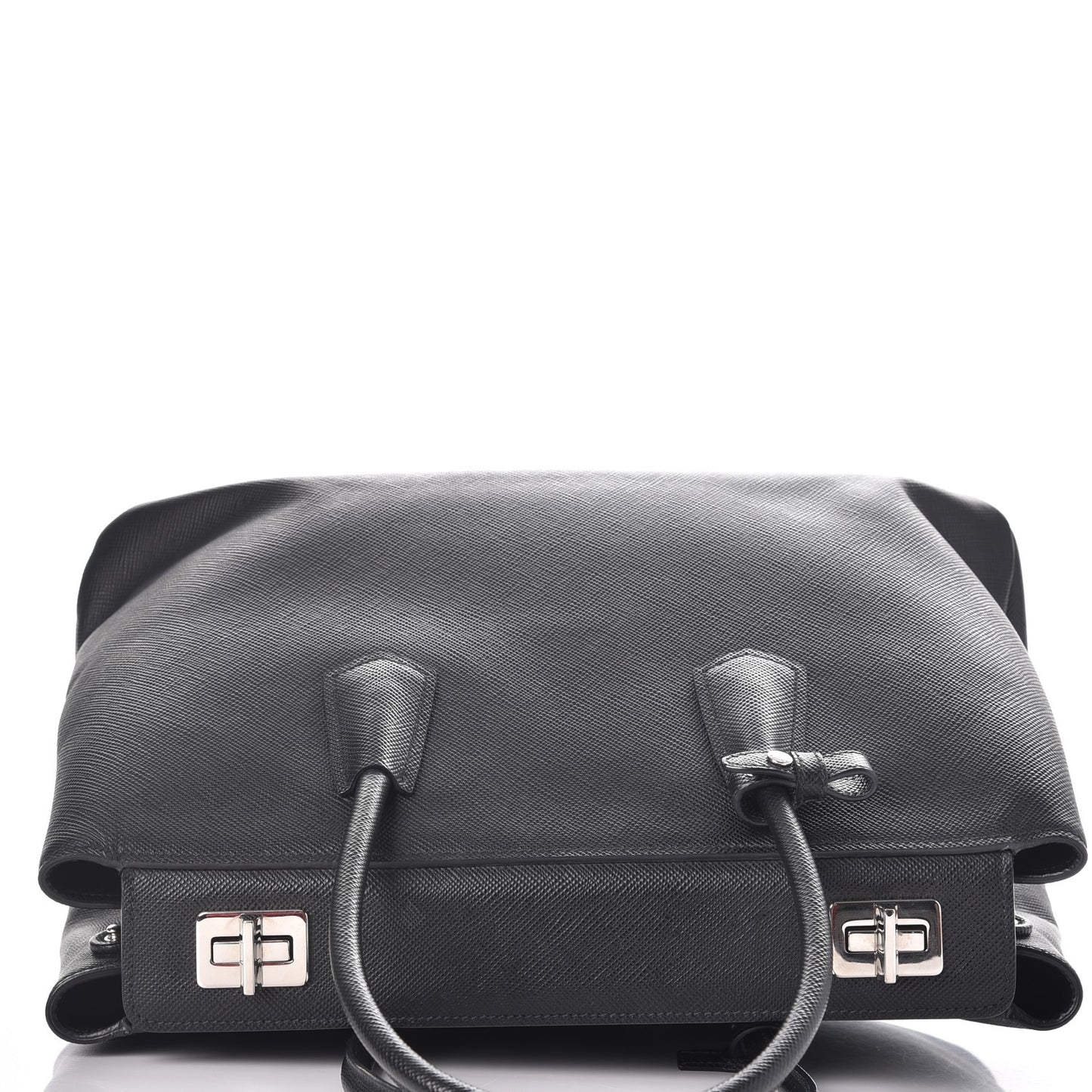 Saffiano Cuir Twin Tote Nero Black