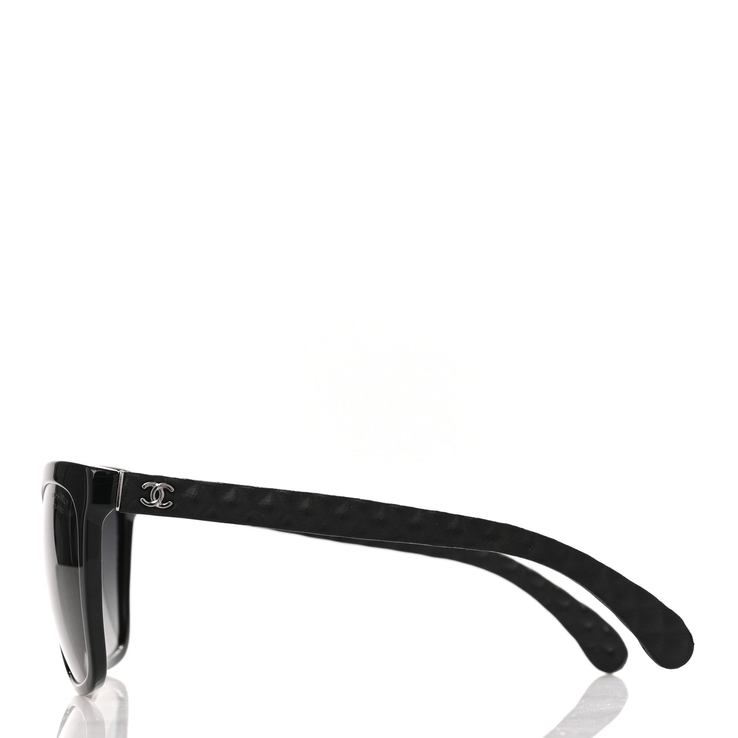 Acetate Quilted Polarized Butterfly CC Sunglasses 5288-Q Black