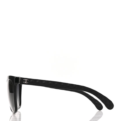 Chanel Acetate Quilted Polarized Butterfly CC Sunglasses 5288-Q Black 3 of 8