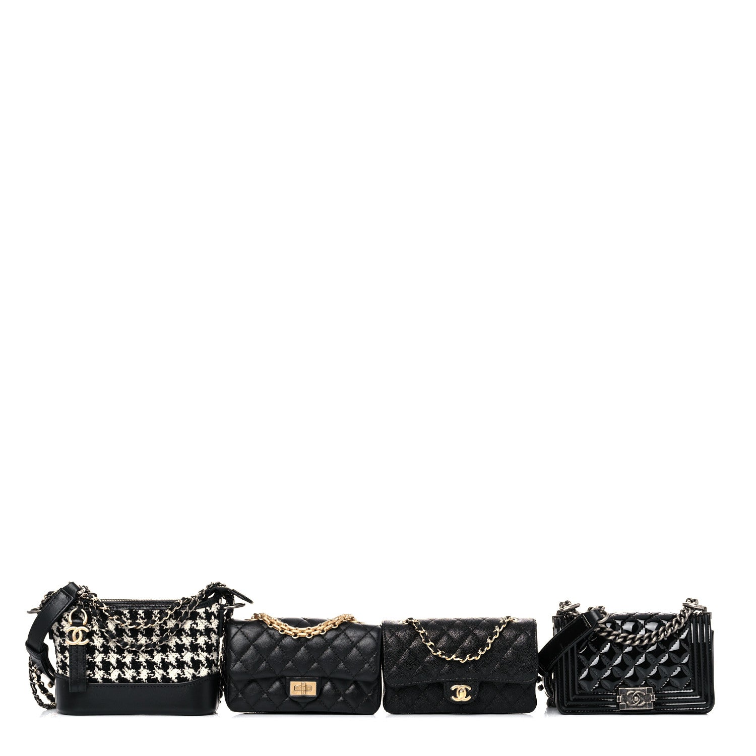 Chanel Lambskin Calfskin Tweed Success Story Set of 4 Minis Bags Black 7 of 47