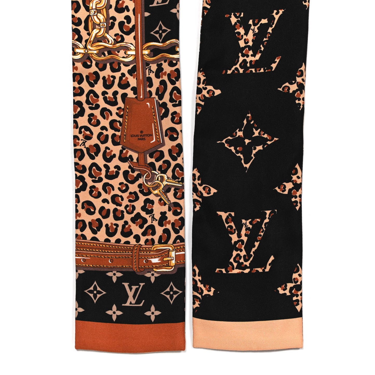 Silk Monogram Wild At Heart Bandeau Black