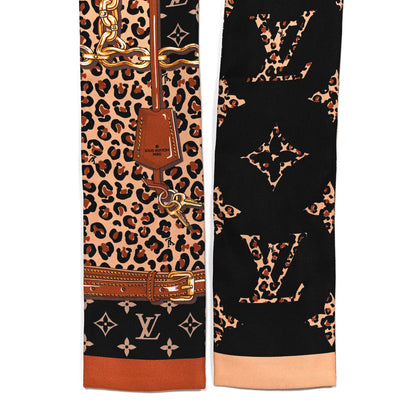 Louis Vuitton Silk Monogram Wild At Heart Bandeau Black 2 of 7