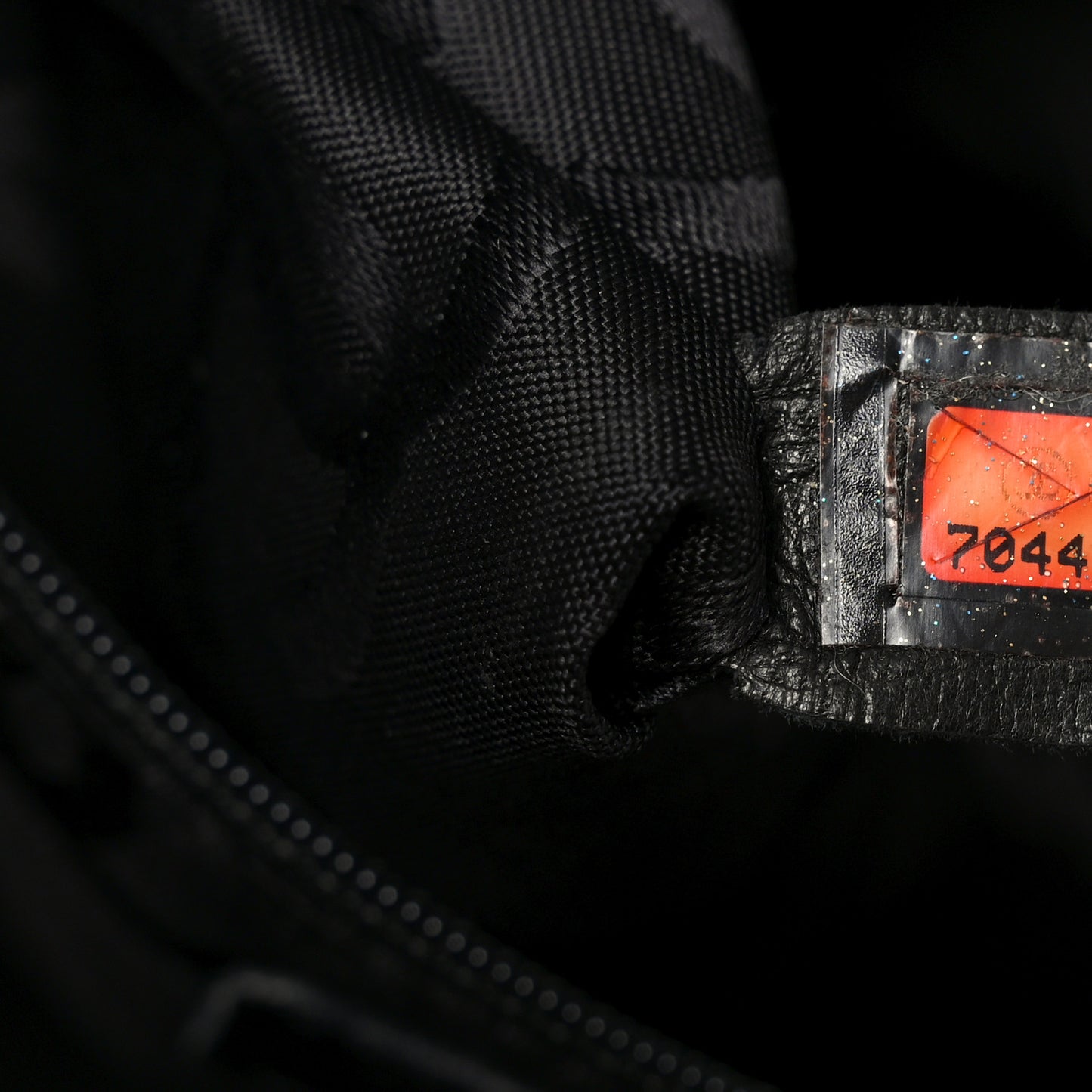 Jersey Quilted Chocolate Bar Shoulder Bag Black
