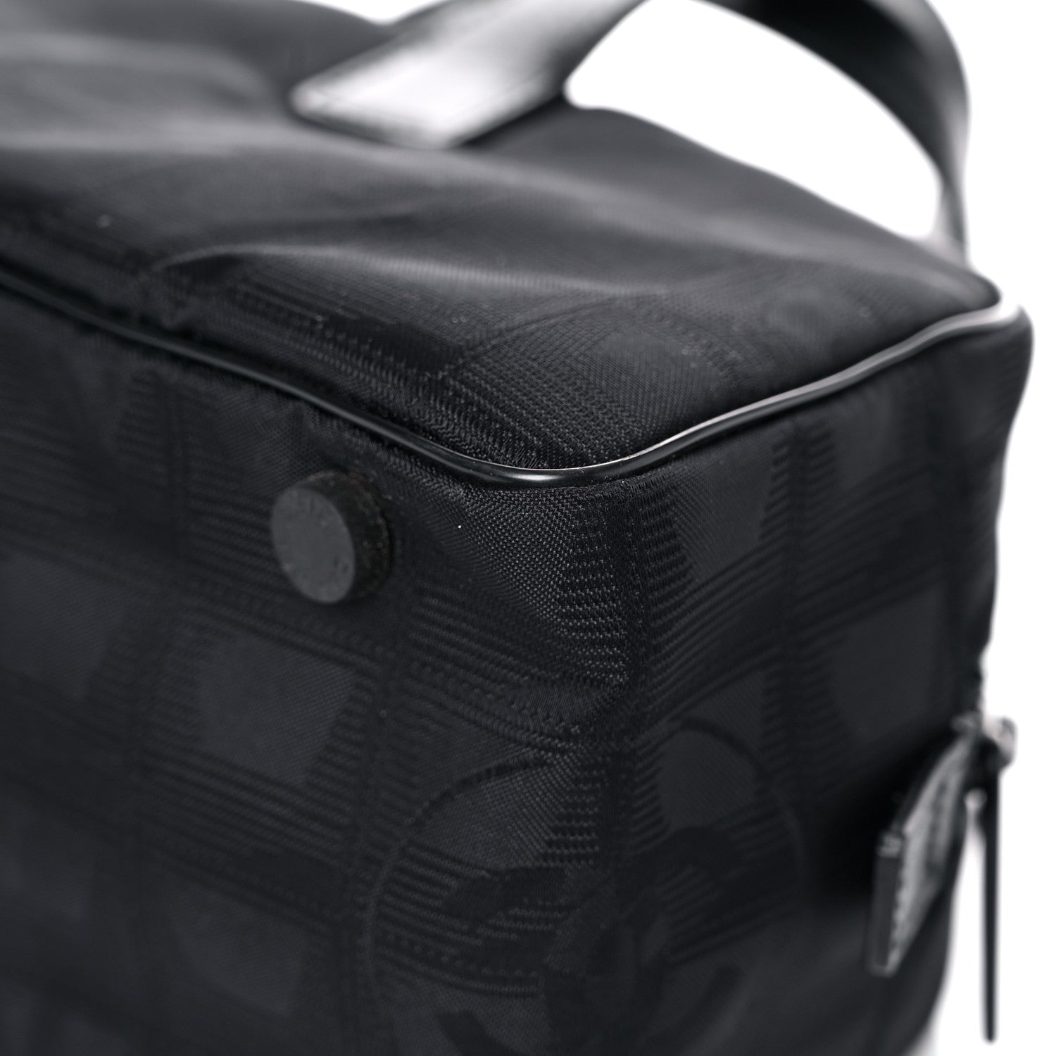 Chanel Nylon Travel Bowler Black 11 of 12