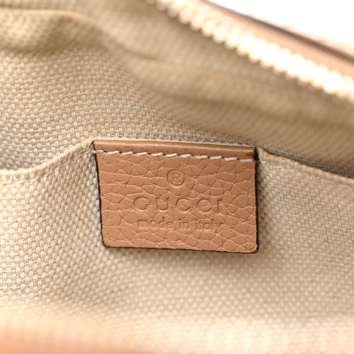 Gucci Pebbled Calfskin Small Soho Disco Bag Camelia 6 of 14