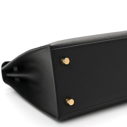 Hermes Epsom Kelly Sellier 25 Black 8 of 10