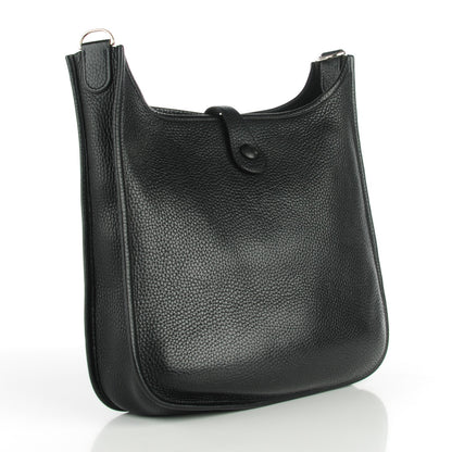 Hermes Taurillon Clemence Evelyne PM Black 3 of 10