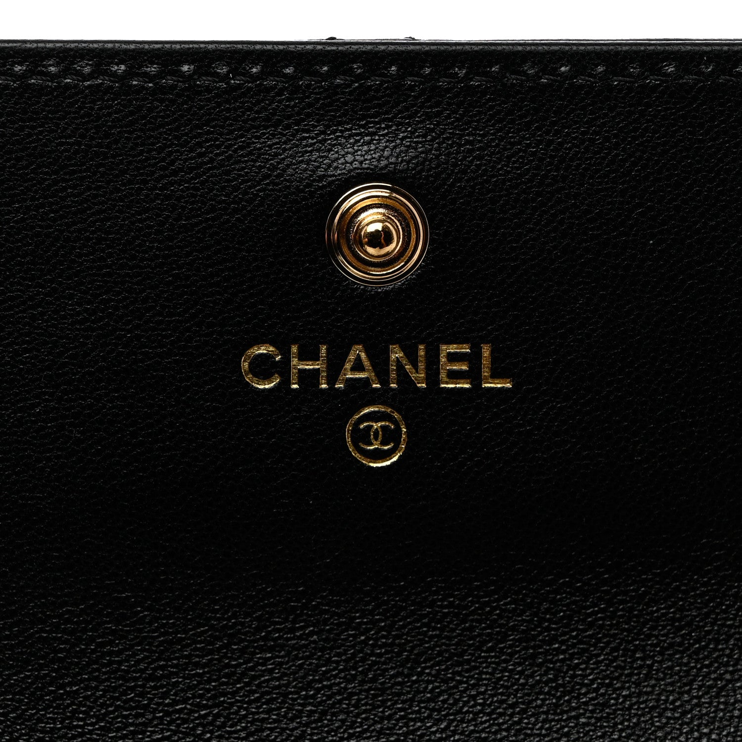 Chanel Lambskin Quilted Chanel 19 Flap Card Holder Black 6 of 10