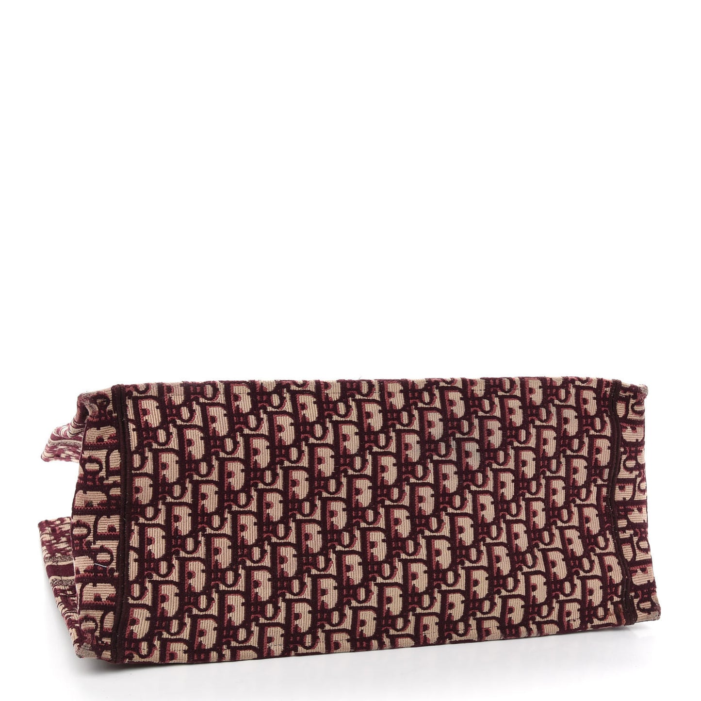 Oblique Large Book Tote Burgundy Multicolor