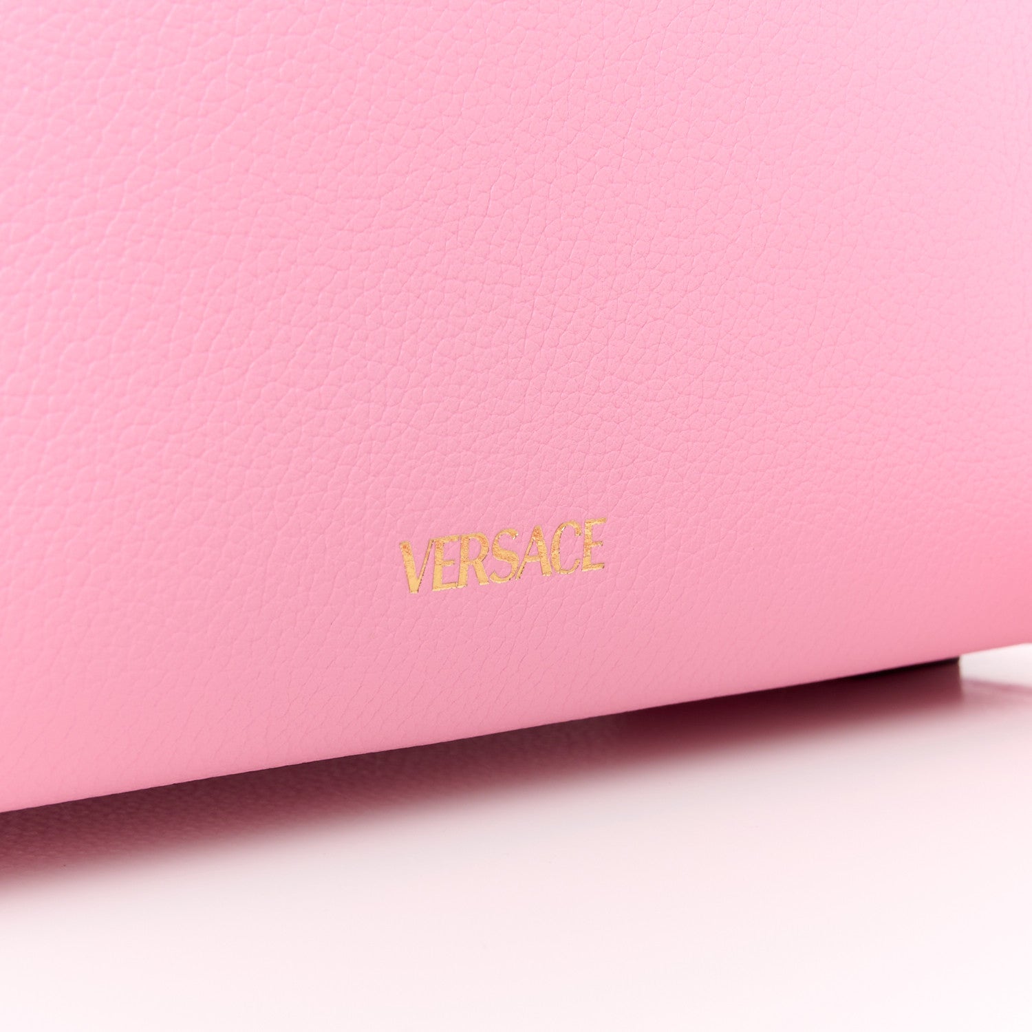 Versace Grained Calfskin Small La Medusa Top Handle Bag Pink 8 of 13