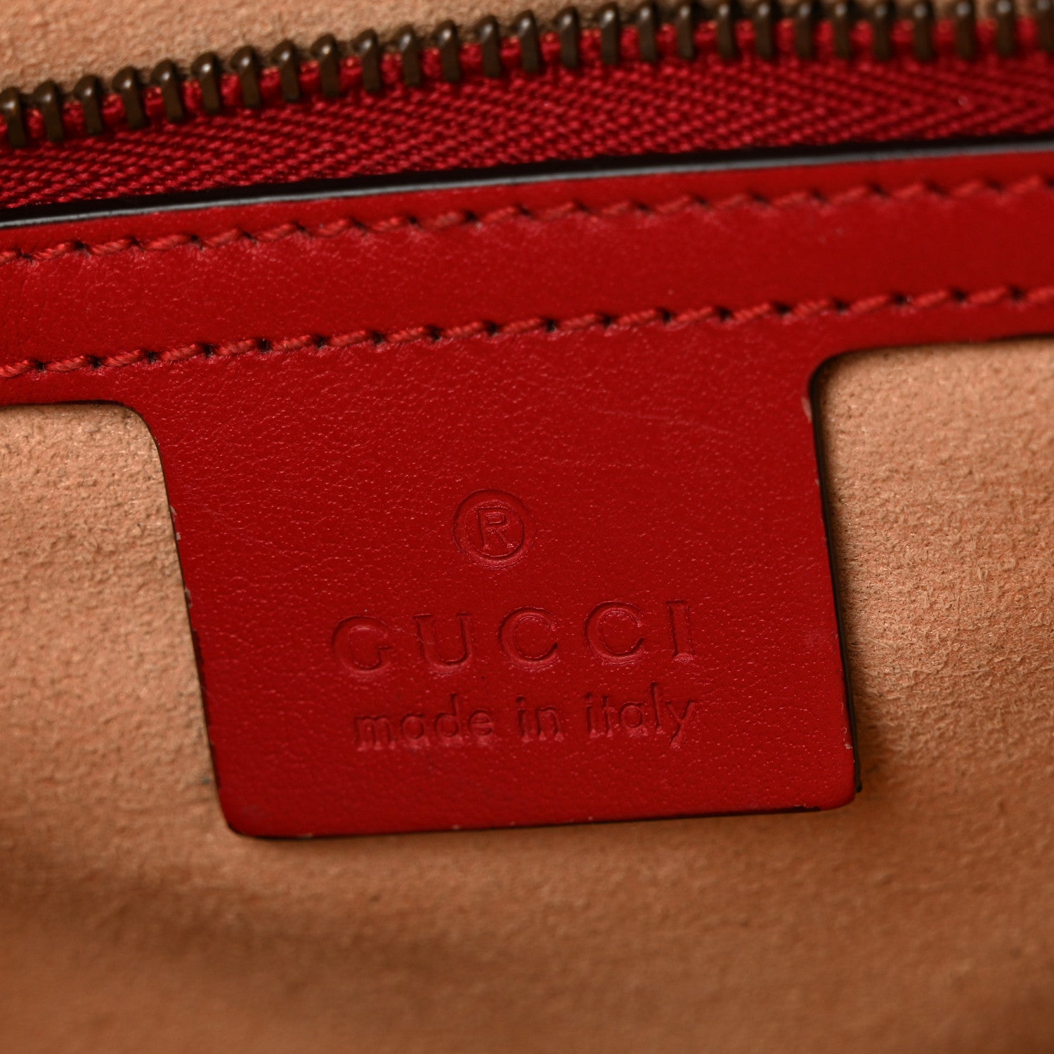 Gucci Calfskin Matelasse Small GG Marmont Shoulder Bag Hibiscus Red 6 of 12