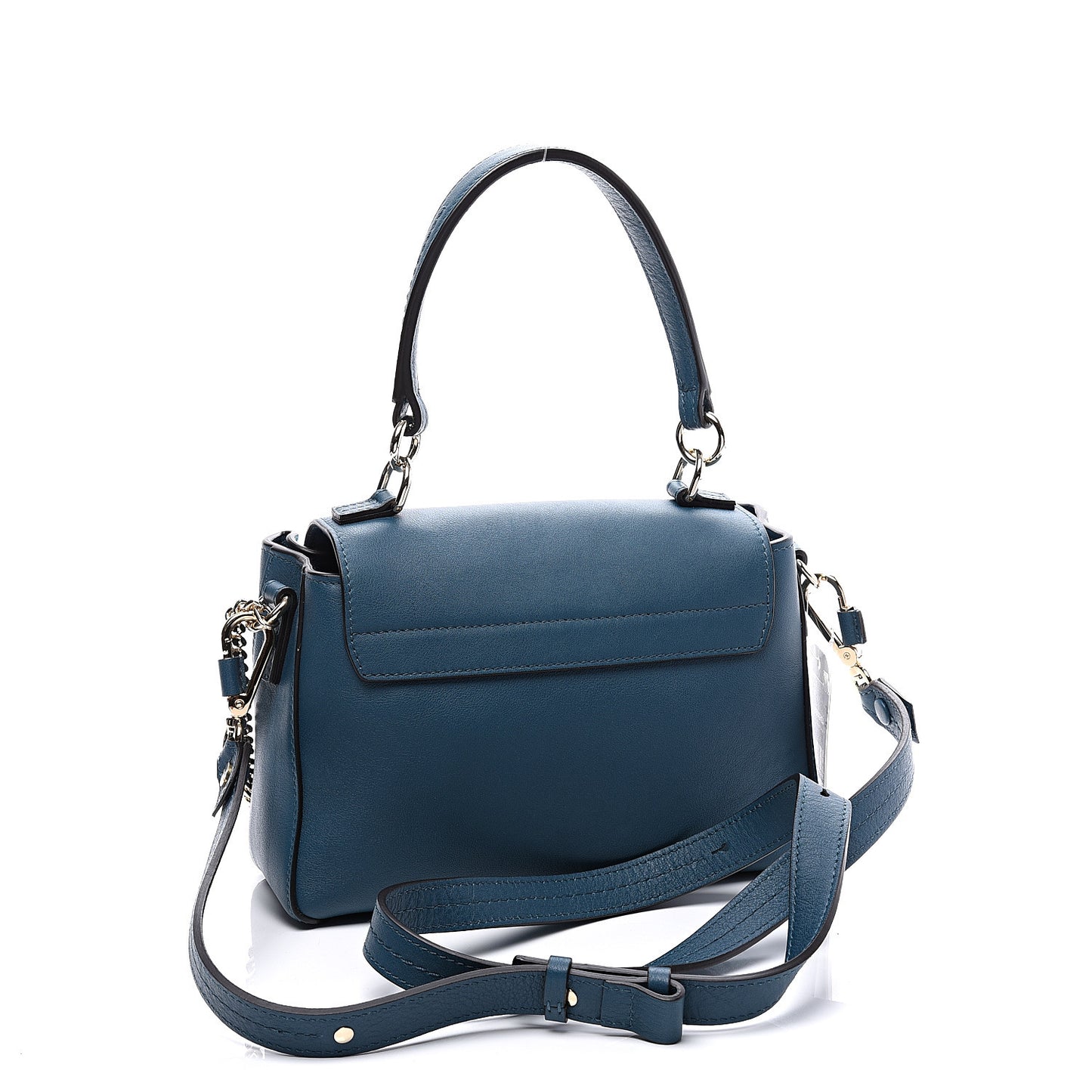 Calfskin Mini Faye Day Shoulder Bag Navy Ink