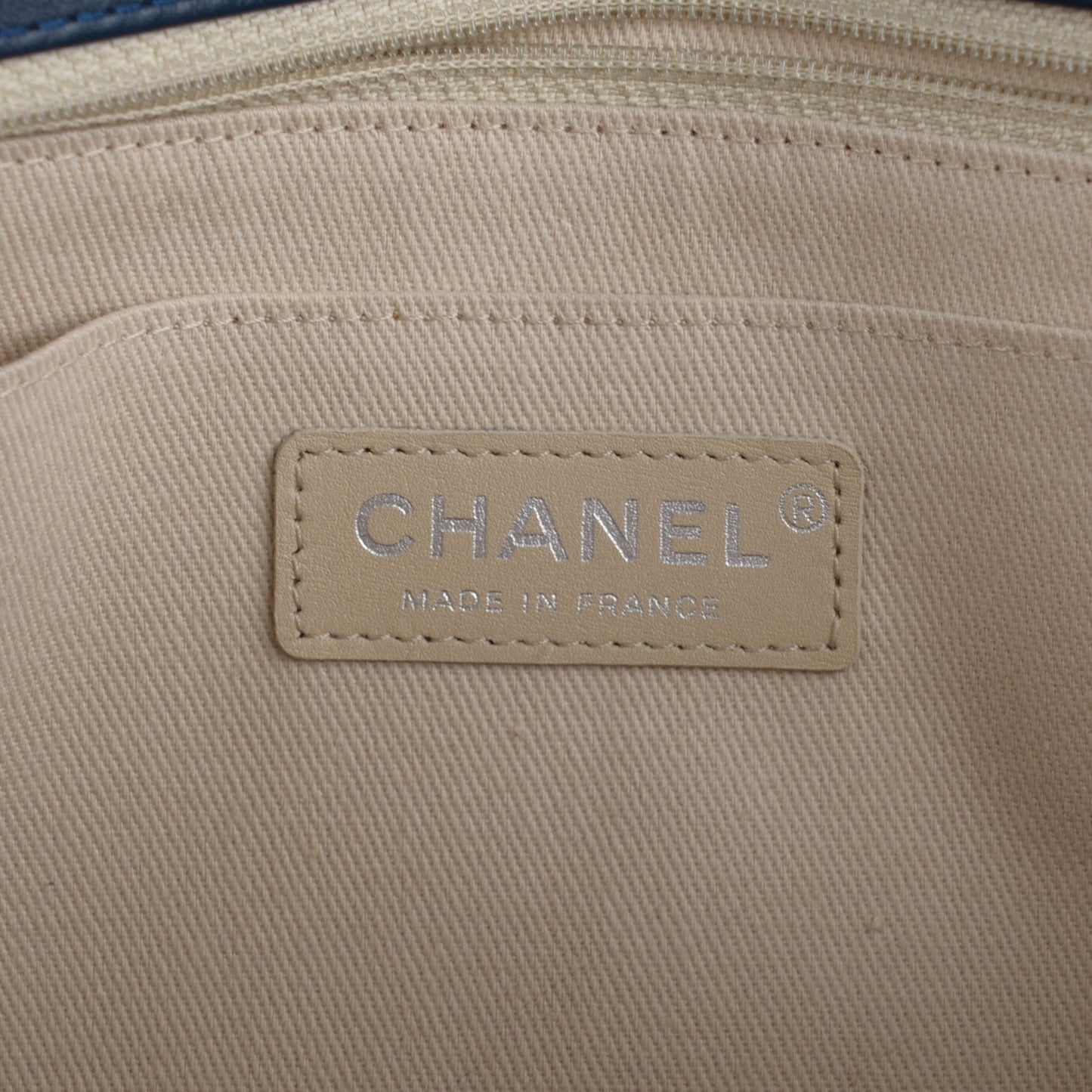 Calfskin Quilted In The Business Flap Dark Navy Blue