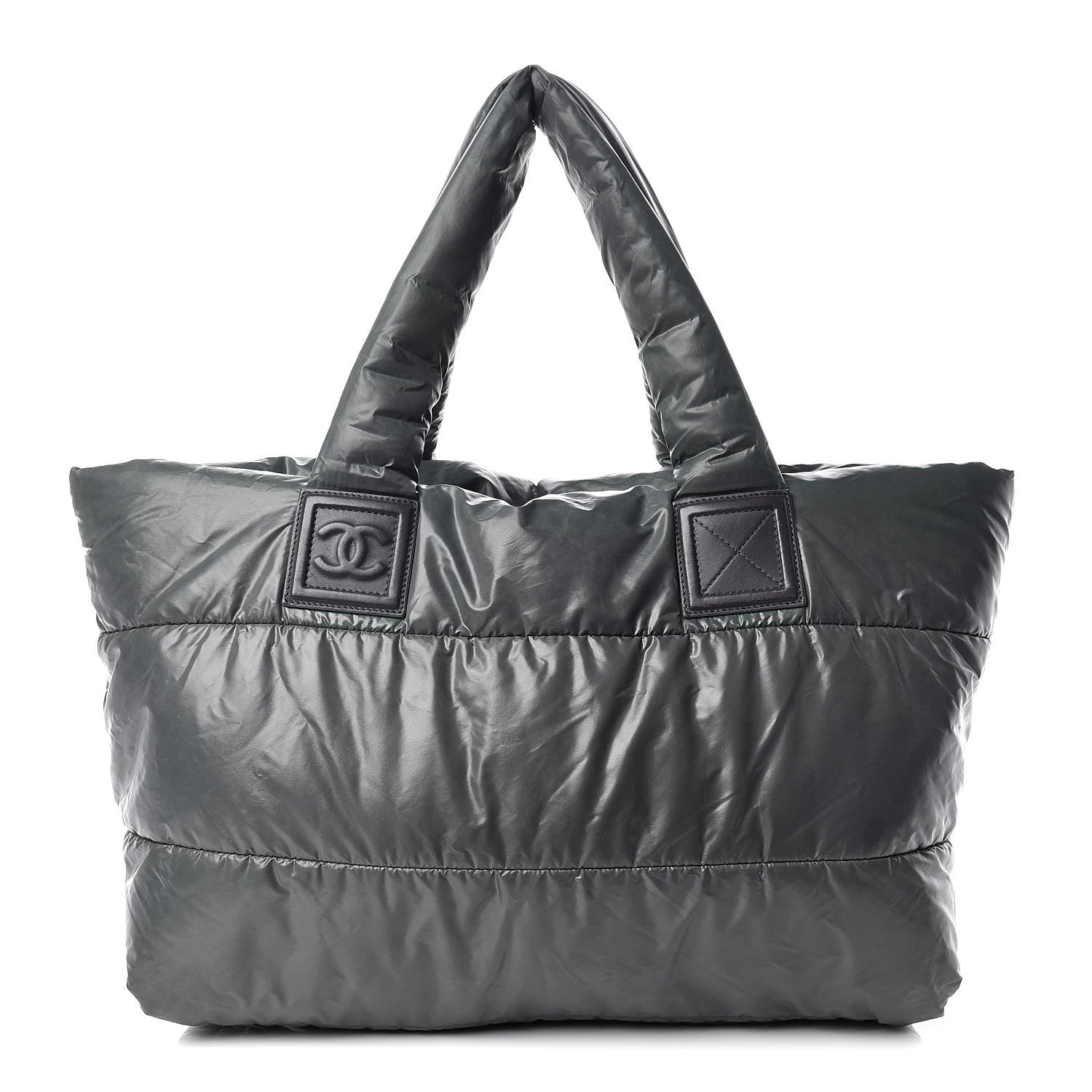 Chanel Nylon Quilted Medium Coco Cocoon Reversible Tote Grey 1 of 15