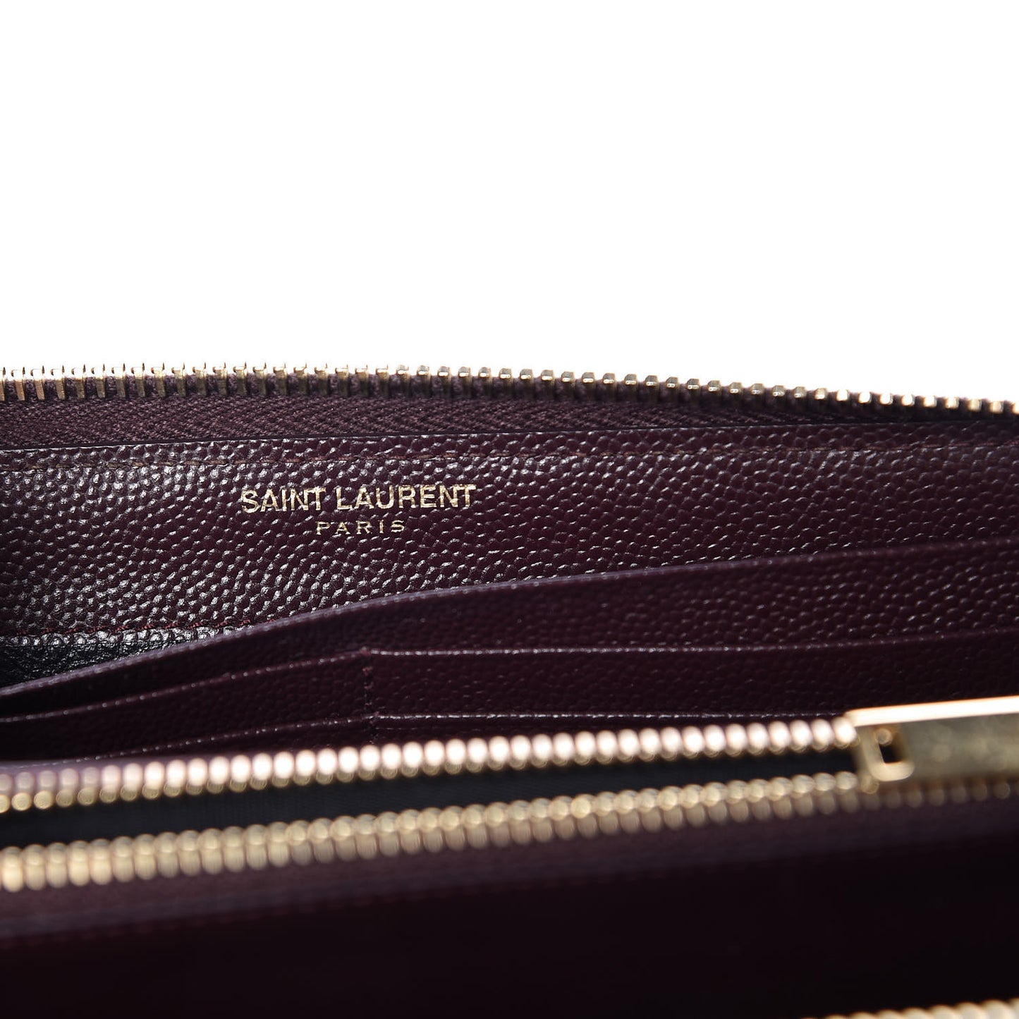 Grain De Poudre Matelasse Chevron Monogram Zip Around Wallet Amaranto