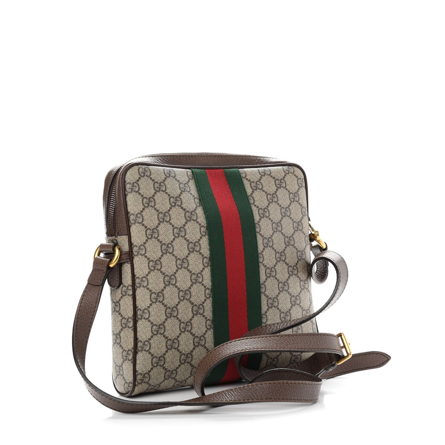 Gucci GG Supreme Monogram Web Small Ophidia Messenger Bag Brown 3 of 10