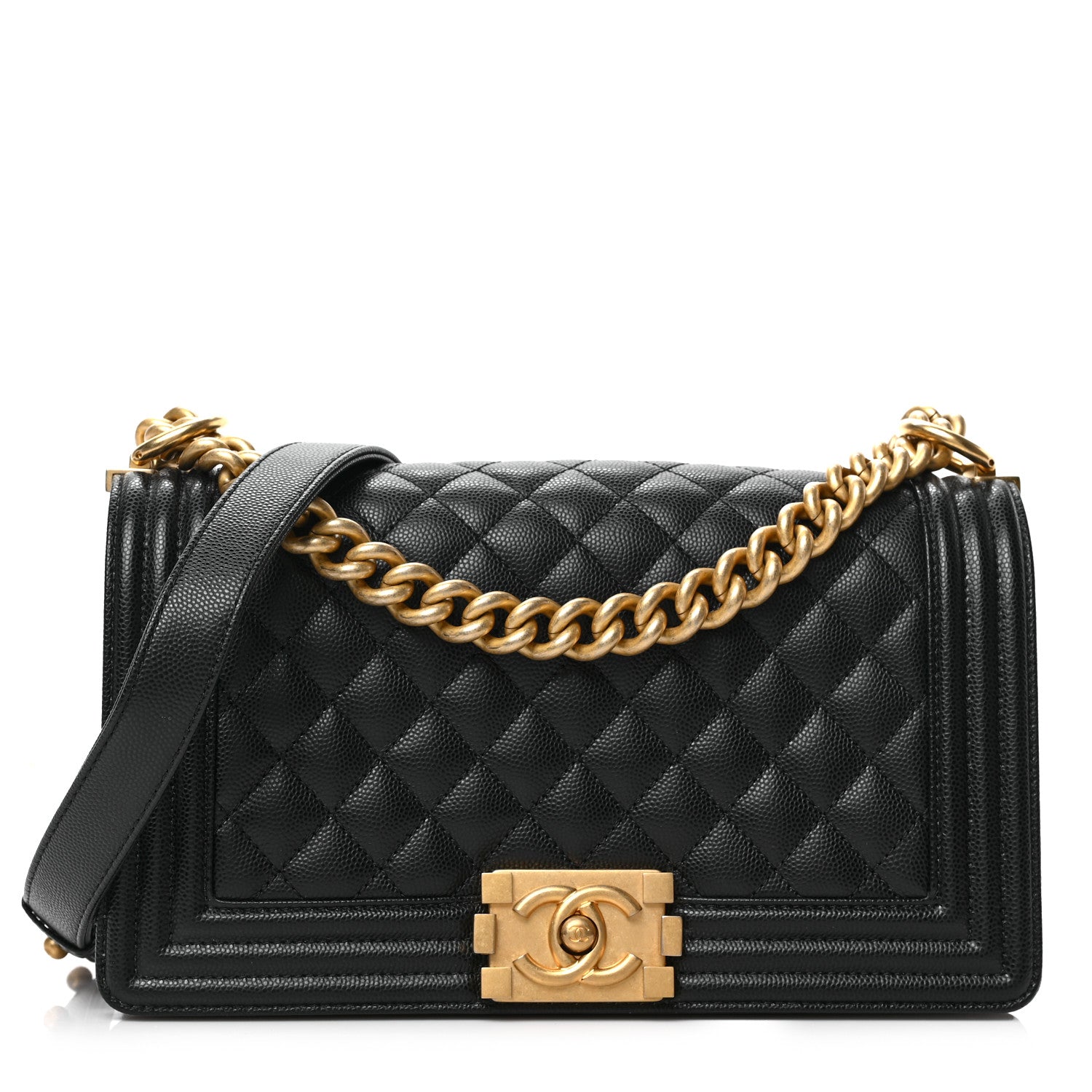Chanel Caviar Quilted Medium Boy Flap Black 1 of 9