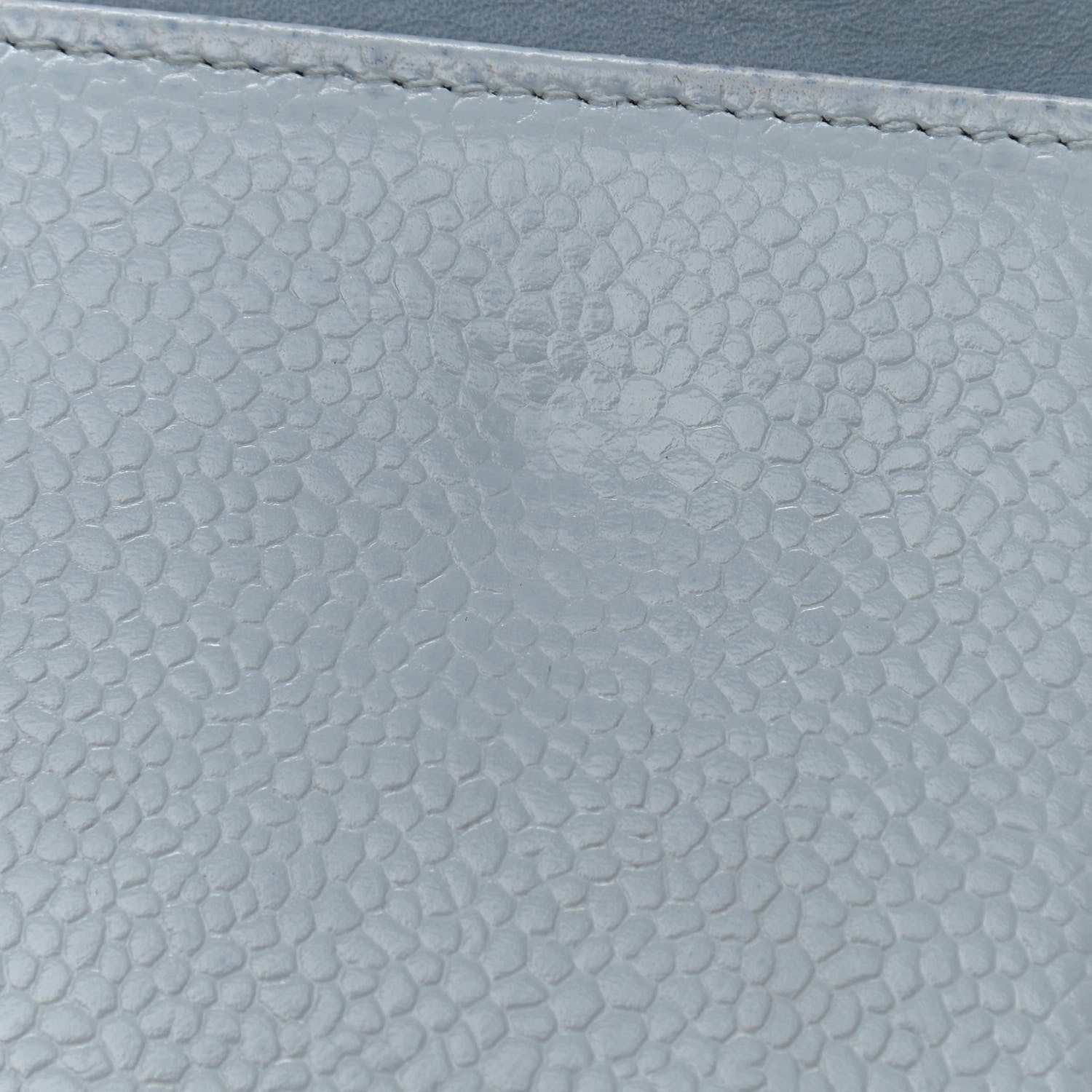 Chanel Caviar Timeless CC Wallet On Chain WOC Light Blue 11 of 16