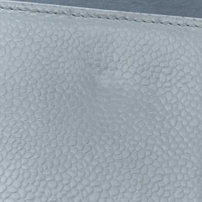 Chanel Caviar Timeless CC Wallet On Chain WOC Light Blue 11 of 16