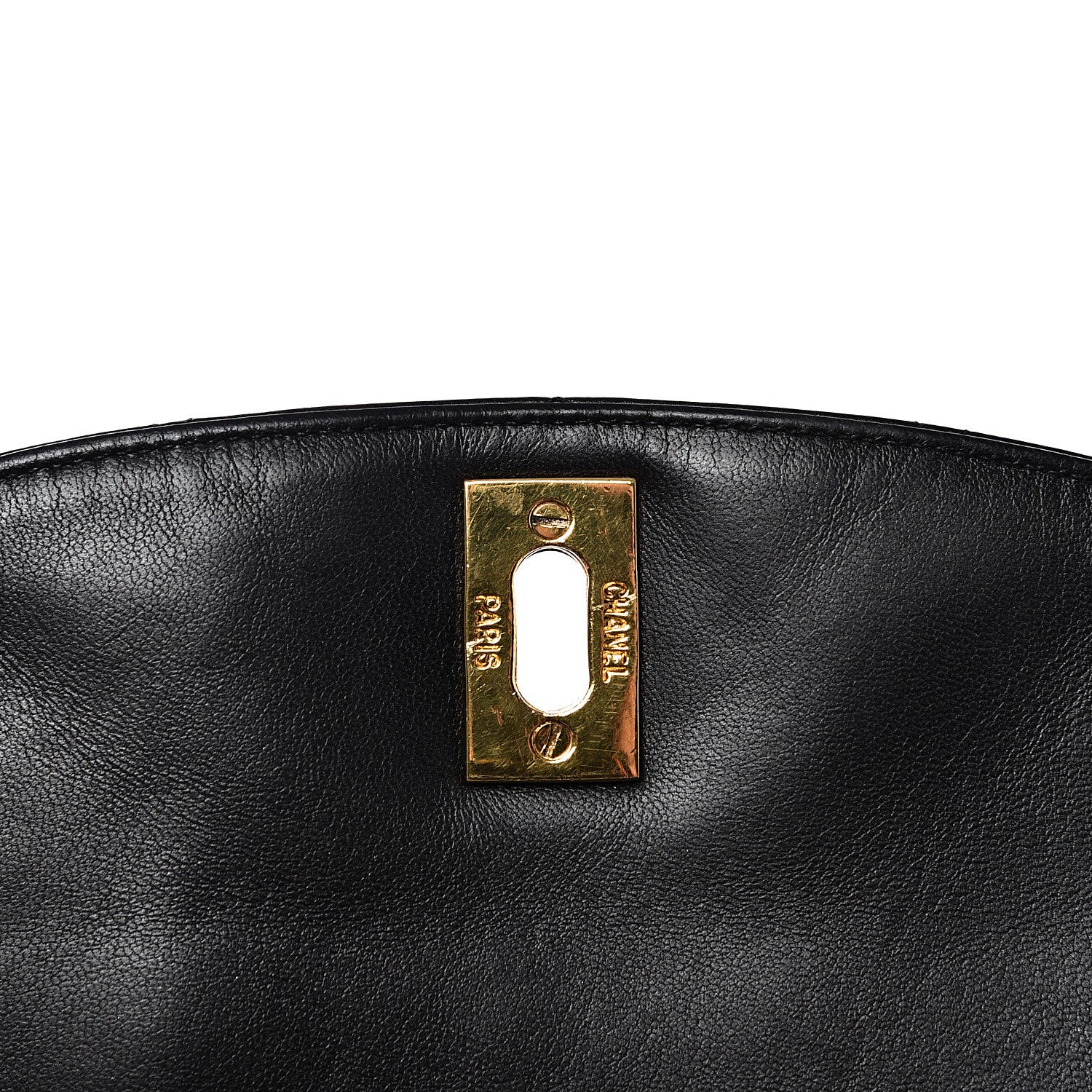 Chanel Lambskin Quilted Drawstring Backpack Black 8 of 10