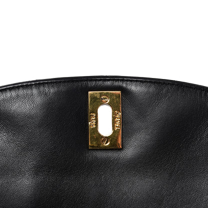 Chanel Lambskin Quilted Drawstring Backpack Black 8 of 10