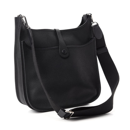 Hermes Taurillon Clemence Evelyne III PM Black 3 of 10