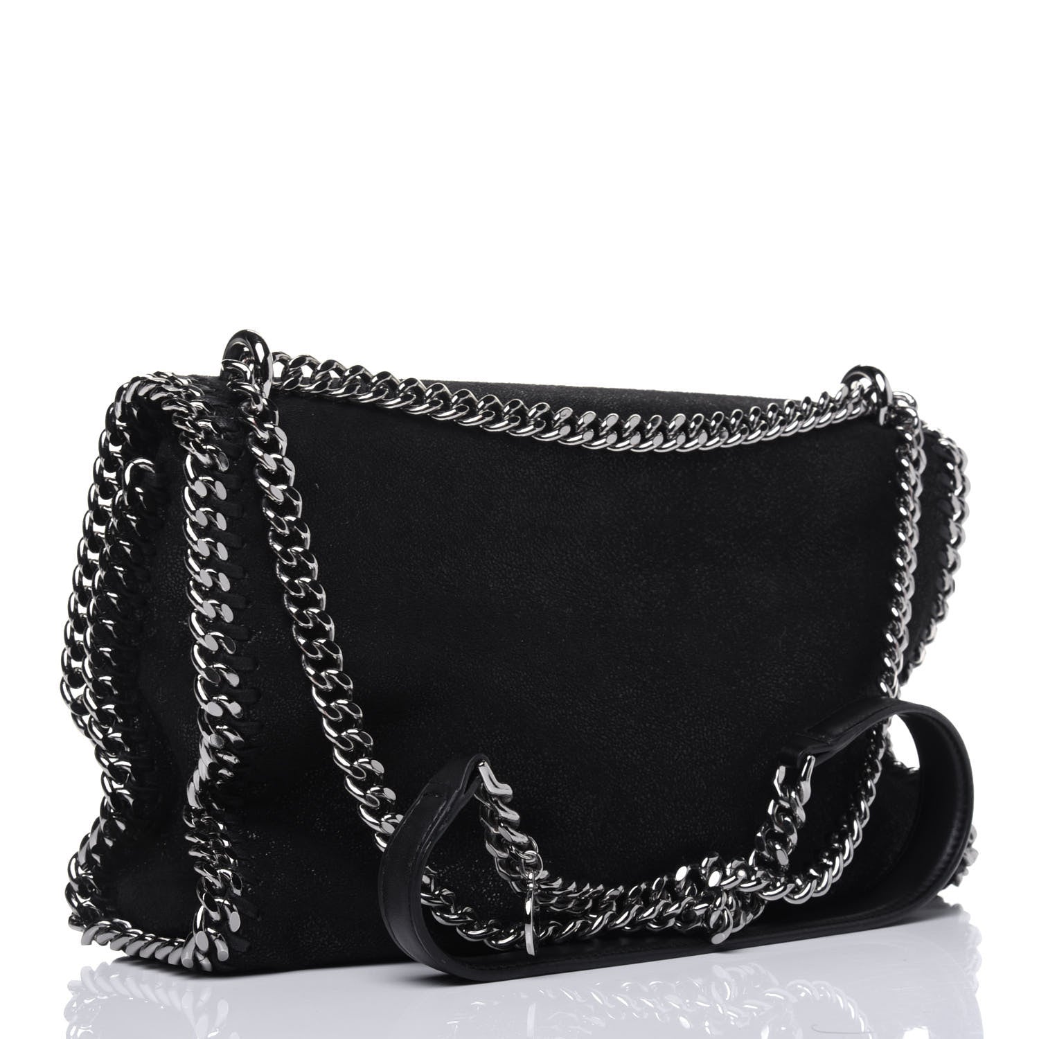 Stella McCartney Shaggy Deer Falabella Crossbody Bag Black 3 of 15