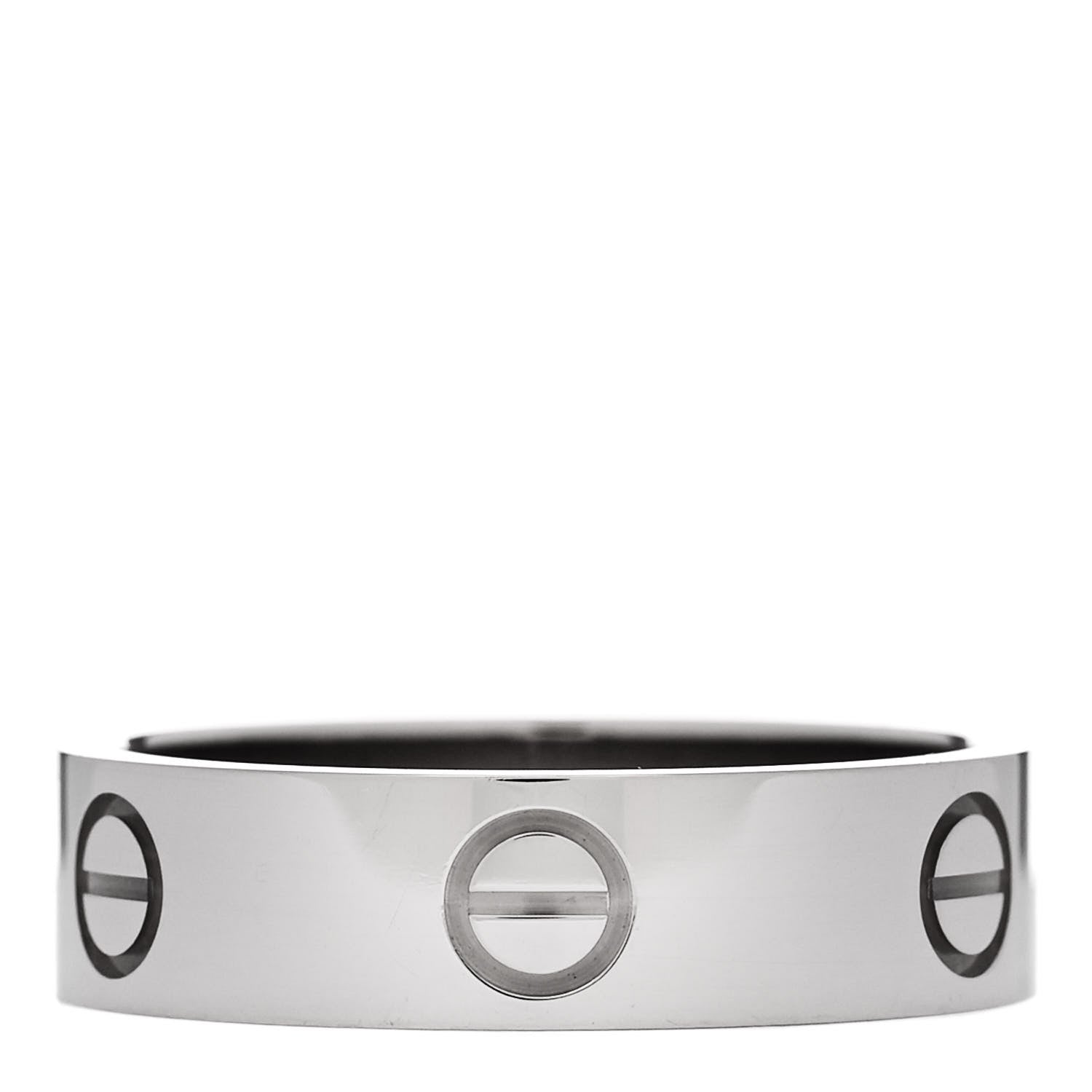 Cartier 18K White Gold 5.5mm LOVE Ring 59 8.75 3 of 5