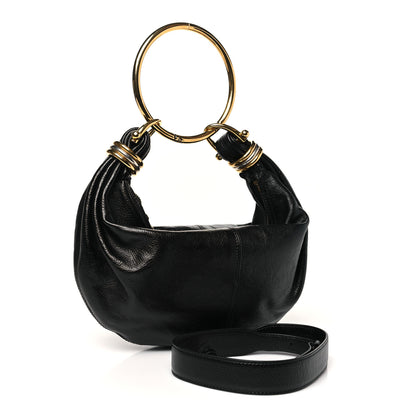 Chloe Grained Calfskin Small Bracelet Hobo Bag Black 3 of 10