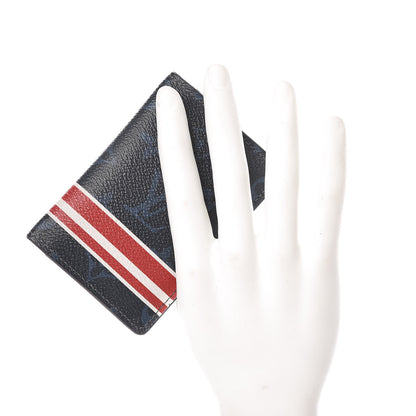 Louis Vuitton Monogram Cobalt Pocket Organizer NM Red Stripes 3 of 10