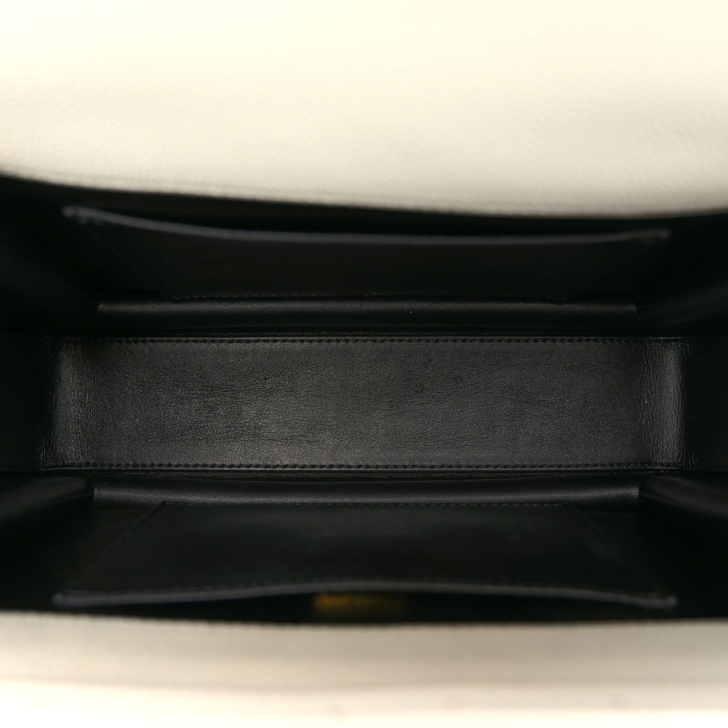 Caviar Quilted Coco First Flap White