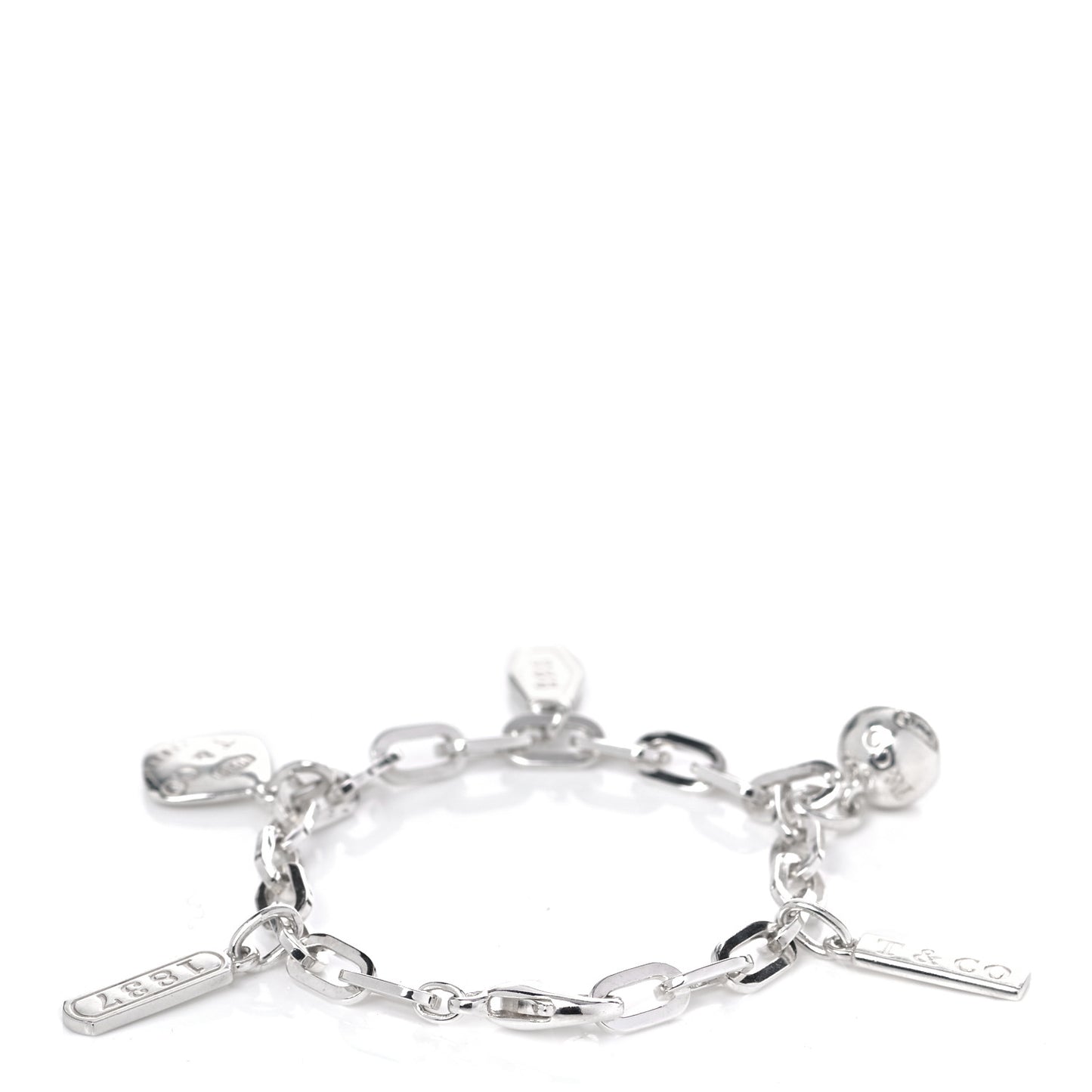 Sterling Silver 1837 Charm Bracelet