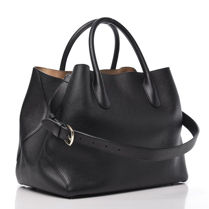 Christian Dior Supple Grained Calfskin Large Open Bar Tote Black 3 of 10