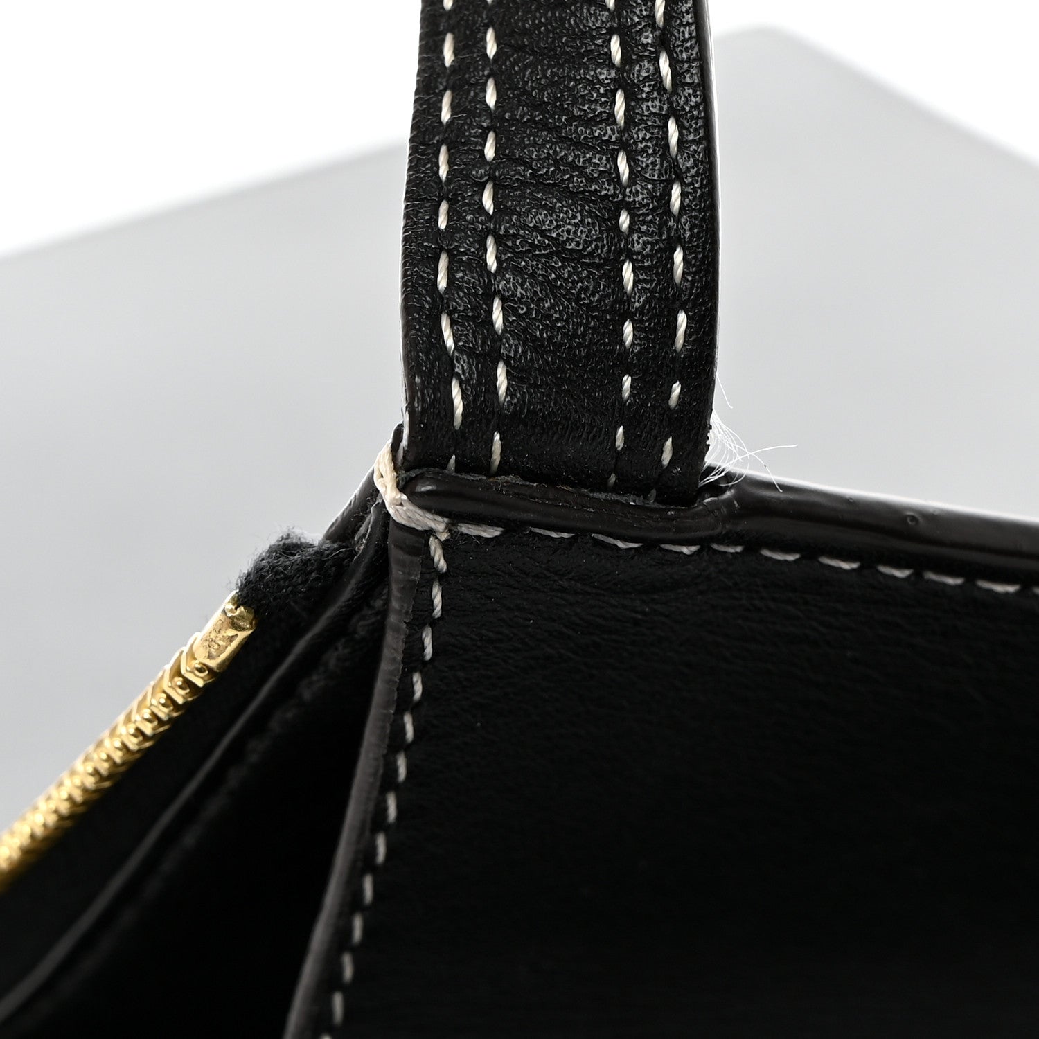 Celine Smooth Calfskin Ring Clutch Black 9 of 9
