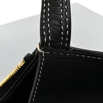 Celine Smooth Calfskin Ring Clutch Black 9 of 9