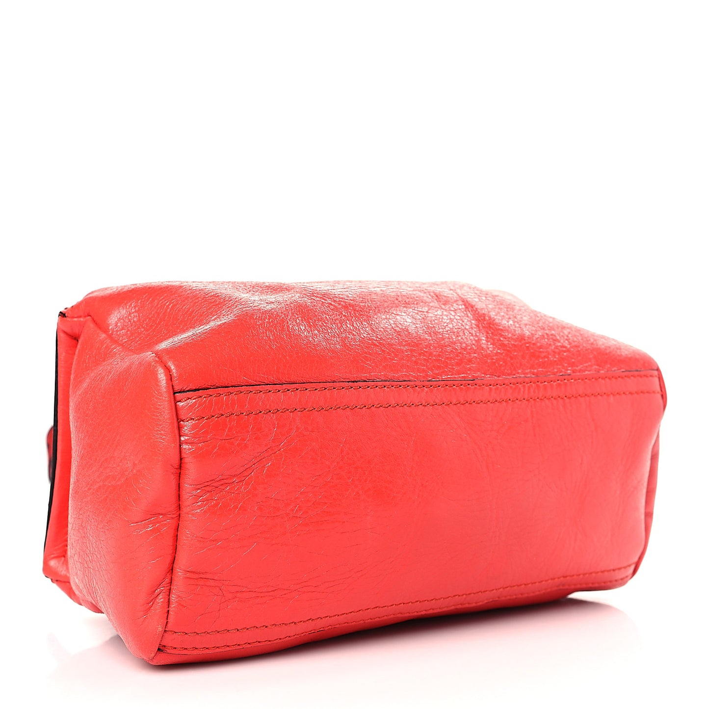 Patent Lambskin 4G Mini Pandora Pop Red