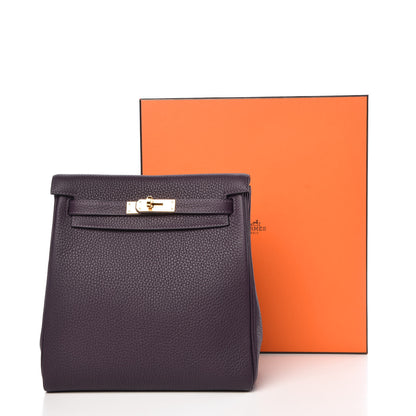 Hermes Togo Kelly Ado Backpack Raisin 34 of 34