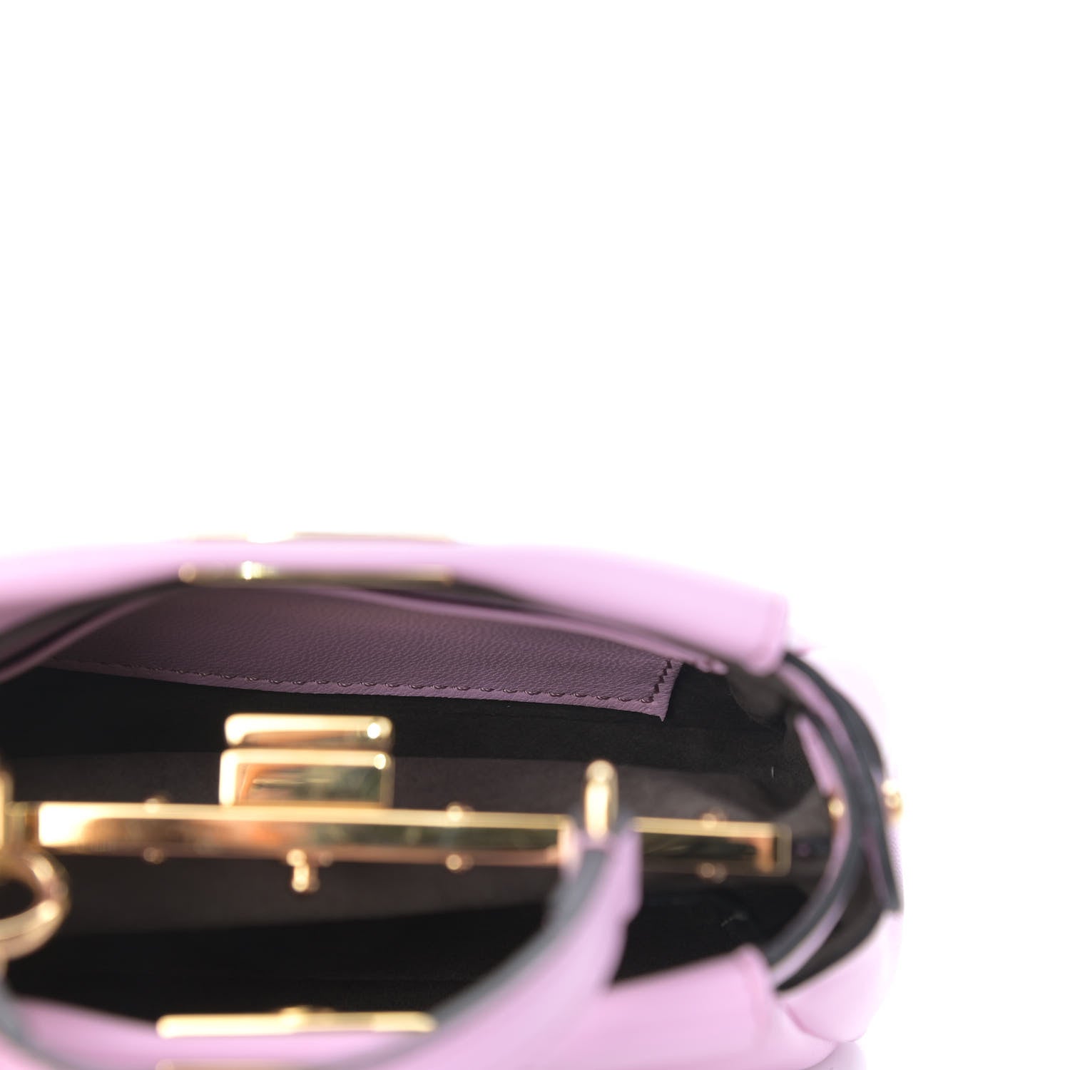 Fendi Shiny Nappa Micro Peekaboo Iconic Satchel Lavanda 6 of 10